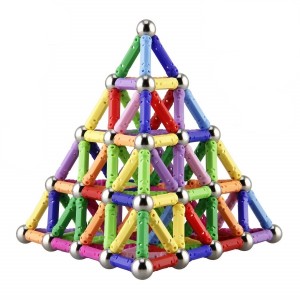 Vara magnética e conjunto de bolas ímã conectar brinquedos de bloco 3D quebra-cabeças brinquedos