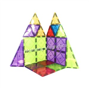 Azulexos de bloques de construción magnéticos ecolóxicos de ABS fortes de fábrica de venda por xunto para nenos