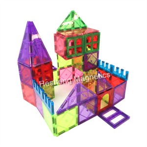 60 шт. 3D-магнитные блоки, магнитные плитки, игрушечные строительные наборы для детей