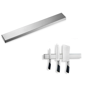 Macem-macem Ukuran Stainless Steel Perak Magnetic Knife Rack