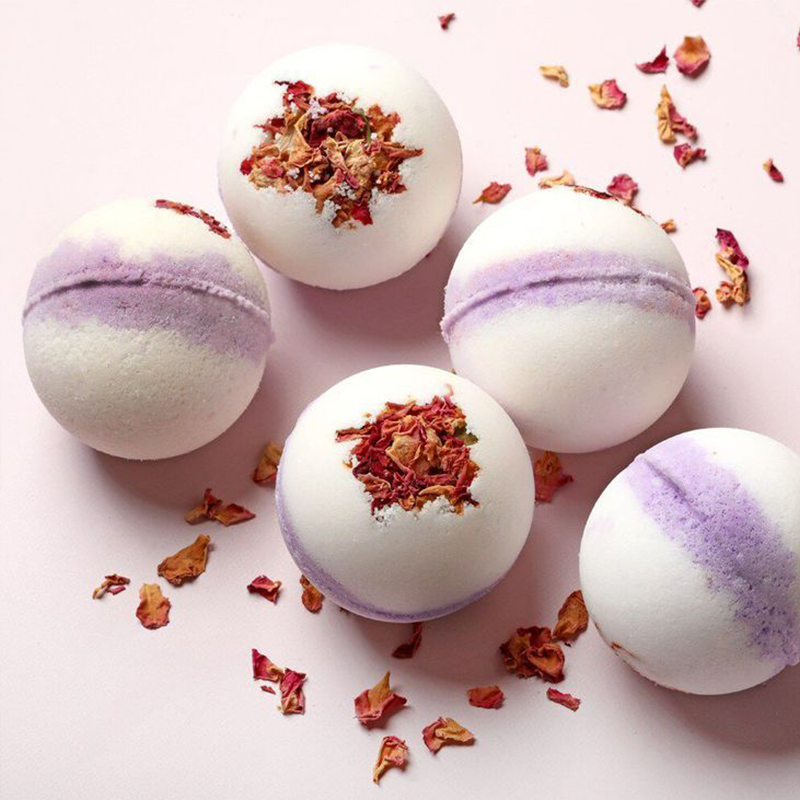 Private Label Dried Flower Bath Bombs