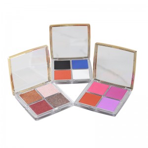 Highly Pigmented Gold Edge Matte and Shimmer Shades Mini Four Colors Eyeshadow