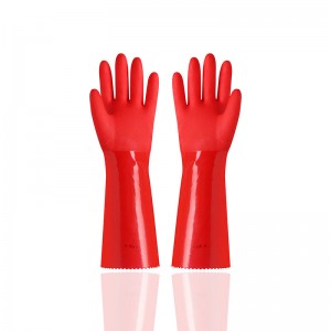 40cm cotton lined vinyl Cleaning Gloves