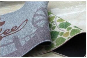 Flax floor mat