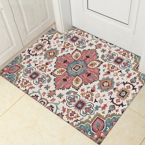 Hot Sale Home Rugs Decorative Rubber Non-Slip Floor Mat Custom Crystal Velvet Carpet 3D Printed Entrance Door Mat