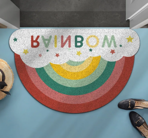 High Quality Rainbow Shaped Back Door Mat Different Size Pvc Mat Floor Mat For Best Price