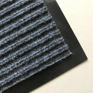 Custom Blank Sublimation Doormat Double Ribbed Striped Pvc Outdoor Floor Mat Entrance Non slip Door Mat