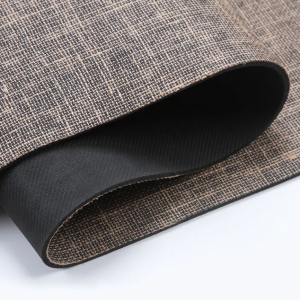 Non-Toxic reversible eco custom organic jute linen rubber yoga mat