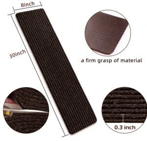 Non-shedding TPR Carpet Tough Brown Color Backing Pads with Waterproof Texture Durable Rectangular Mat