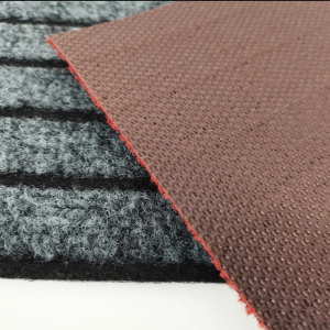 Large Seven Striped Outdoor Indoor Entrance Doormat Low Profile Home Carpet Door Mats with Anti-Skid TPR Back