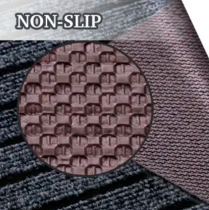Non-shedding TPR Carpet Tough Brown Color Backing Pads with Waterproof Texture Durable Rectangular Mat