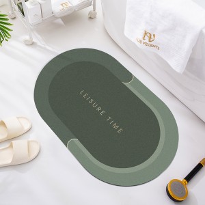 Bath Mat Super Absorbent Non slip Diatom Mud Bathroom Rug Quick Drying Bath Shower Rug Kitchen Entrance Door Mats Home Floor Mat