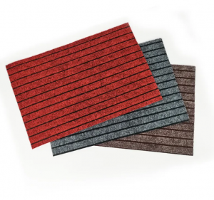 luxury Anti-slip Durable custom commercial TPR doormat striped entrance rugs welcome mats for front door