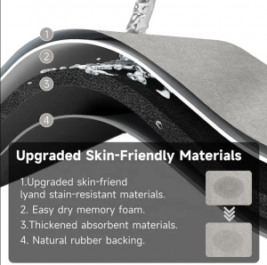 Machine Made Diatom Mud Cushion Toilet Water Absorption Pad Non-Slip Footrest Door Diatomite Stone Bath Mat