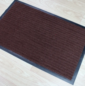 Custom Blank Sublimation Doormat Double Ribbed Striped Pvc Outdoor Floor Mat Entrance Non slip Door Mat