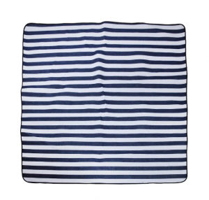 Factory Price Coarse Blue White Striped Comfortable Acrylic Picnic Mat