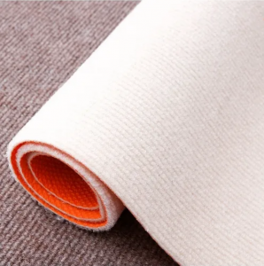 Commercial single color plain ribbed doormat PVC backing door mat