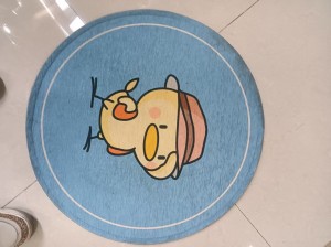 Round Outdoor Rug Christmas Decor Accessories Waterproof Outdoor Doormat Reversible Entry Decor Mat