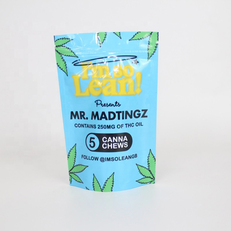 Custom 3.5 Gram Digital Printing Weed Stand up Mylar Smell Proof Ziplock Bag Featured Image