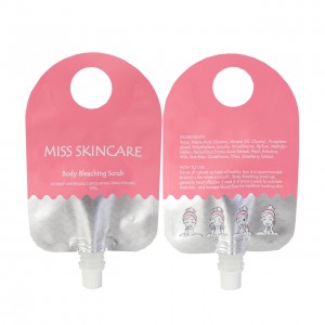 Custom Special Shaped Spout Pouch Bag For Liquid or Body Scrub Packaging