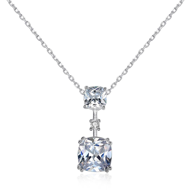 Discountable price Silver Sterling Jewelry - Custom  Diamond Zircon Pendant  Silver 925 Women’s Chain Necklace  SN0304 – Topping Jewelry