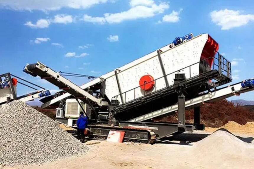 Shanxi 300-400th limestone mobile crusher production line