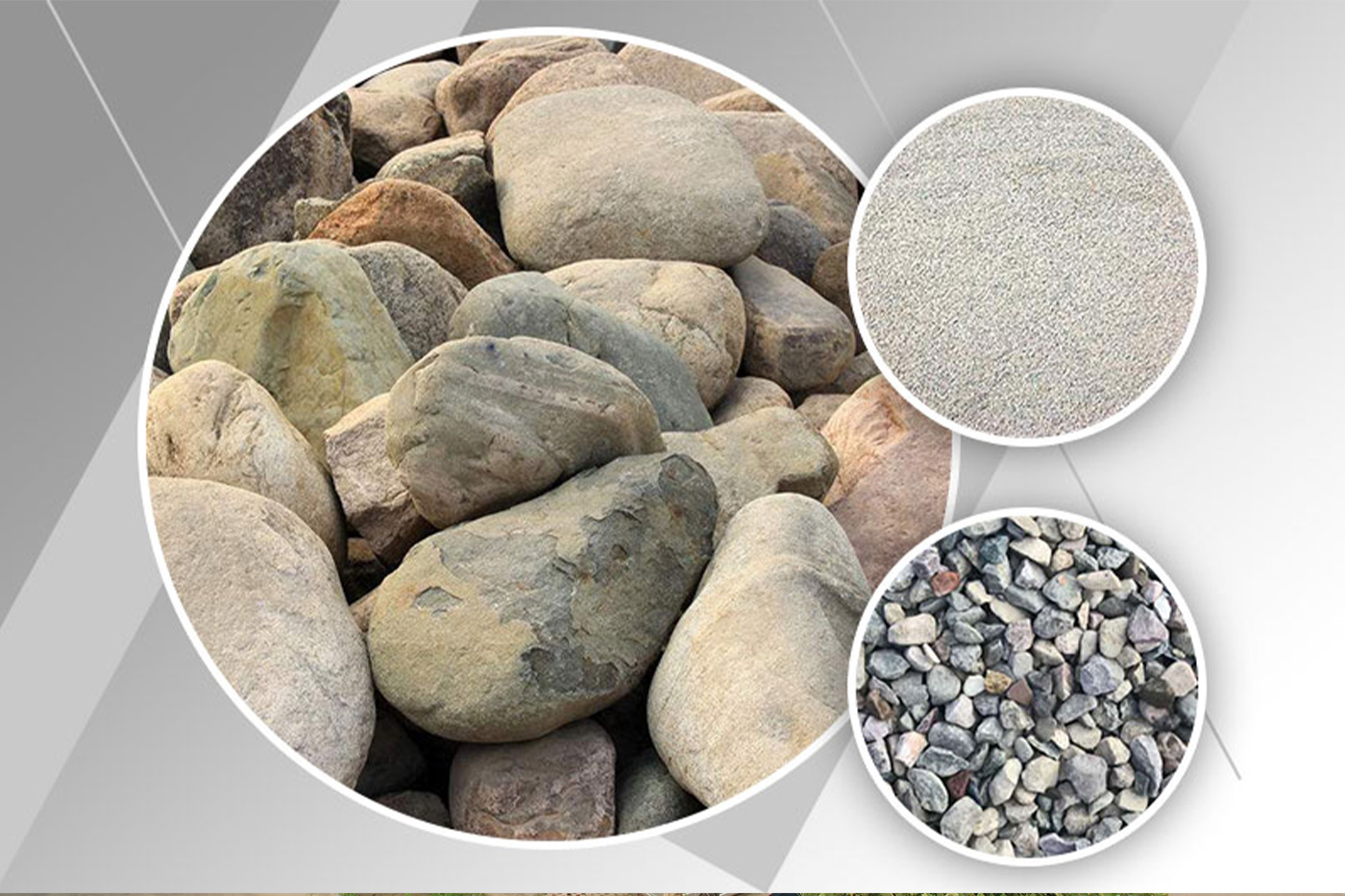 What are the machines that break stones into sand?
