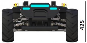 Дифференциалдык дөңгөлөктүү робот шасси (TIGER-01)