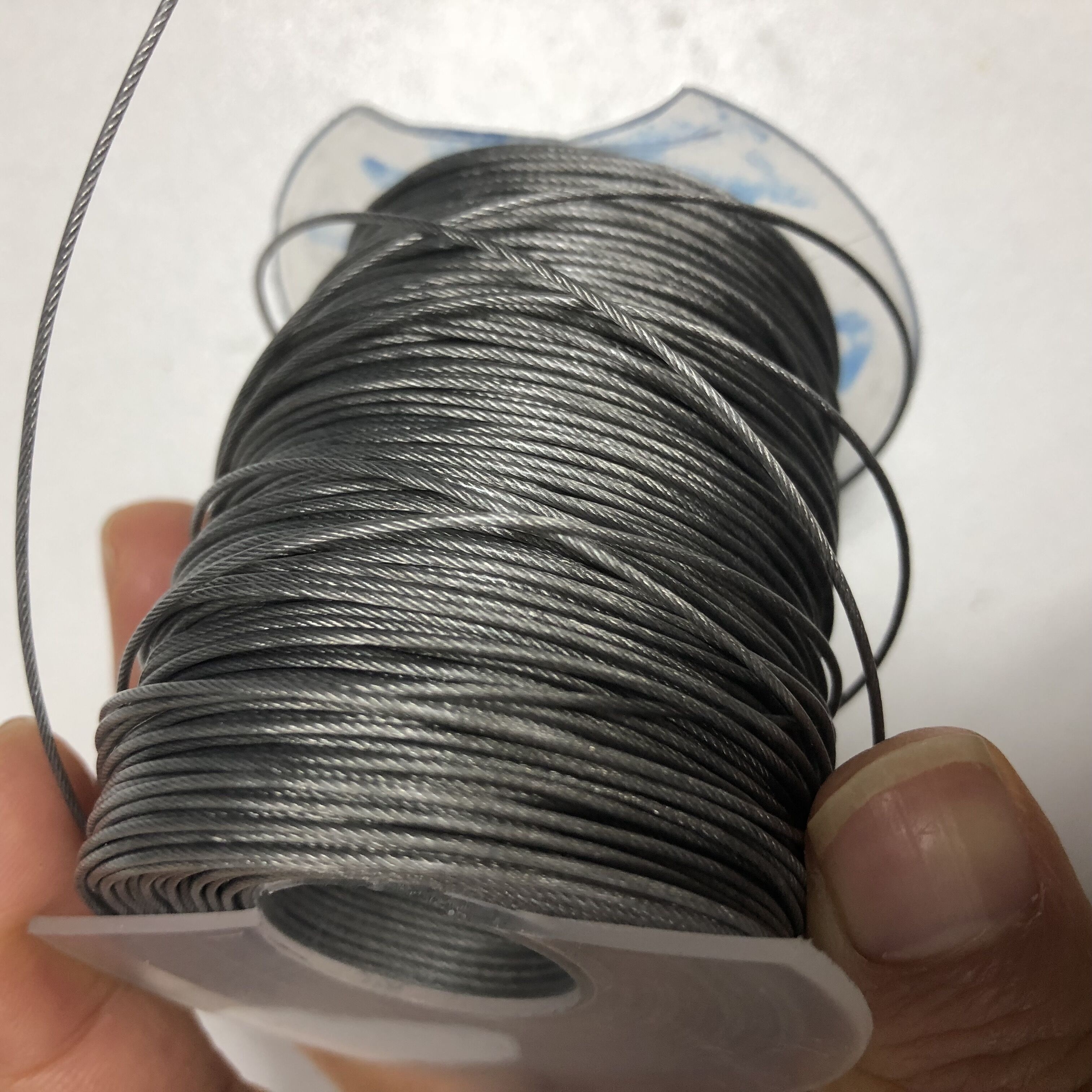soft wire rope with coating in 0.8mm diameter for ssm machine