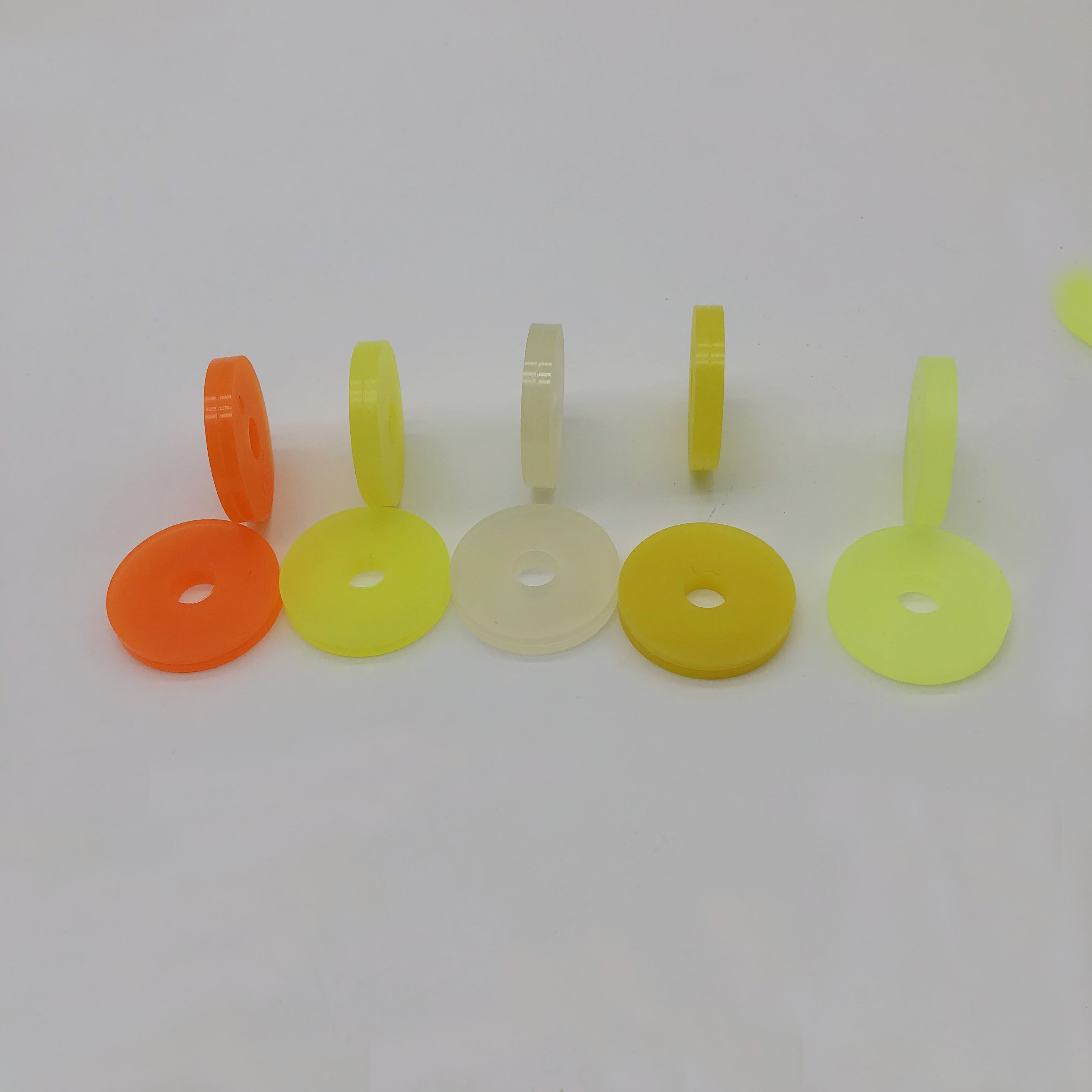 PU roller with yellow red green transparent color for chenille machinery textile machine spare parts