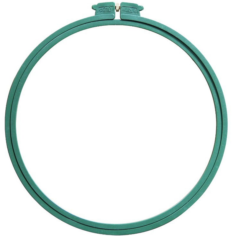 Embroidery plastic green 210 mm circular frame hoop for embroidery apparel machine spare parts