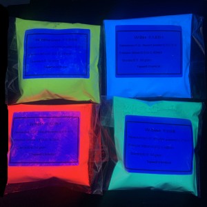 365 and 254nm organic inorganic UV Invisible fluorescent pigment powder blue red yellow green uv Security Fluorescent Pigment