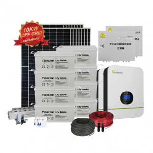 Vysoce účinná 10kW domácí solární soustava mimo síť