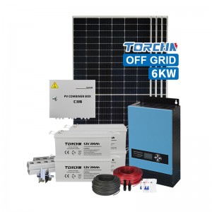 Système d'énergie solaire hors réseau complet de 6 kW