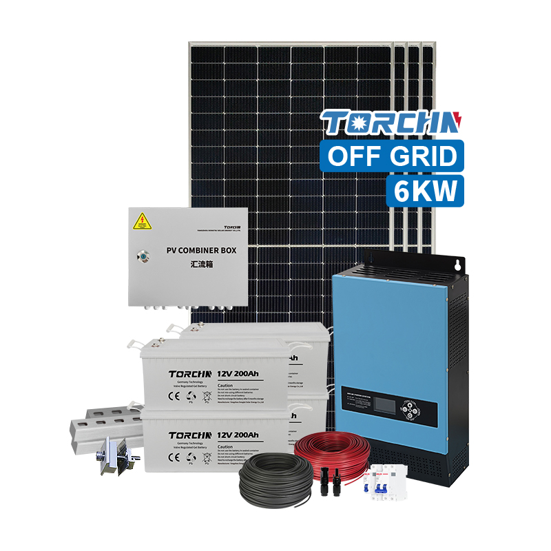 Ua kom tiav 6KW Off-Grid Solar Power System