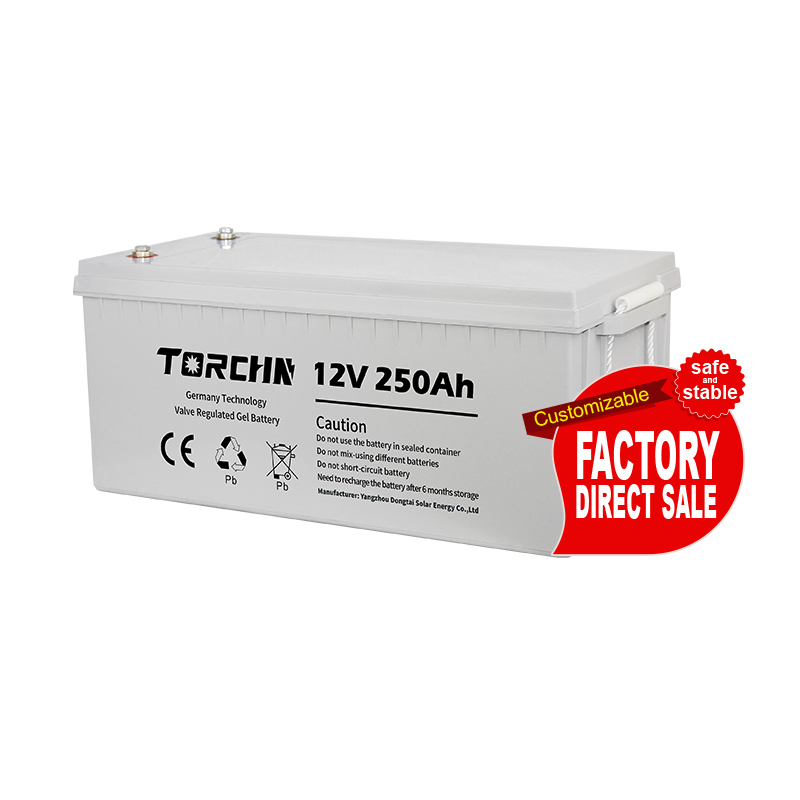 TORCHN 12V 250 Ah Battery ea AGM ea Acid e Tiisitsoeng