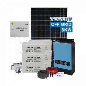 Système d'énergie solaire hors réseau 6KW 8KW avec batterie
