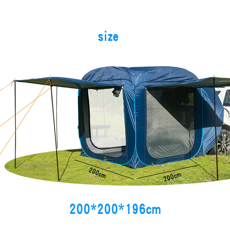 Buy Temporary Extended Car Rear Tent with Reflective Strip Anti