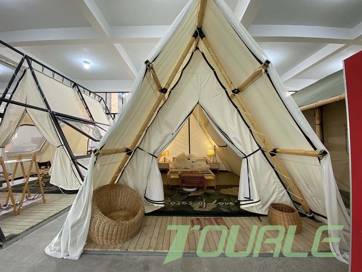 Three -layer fabric wooden structure safari T9 tent