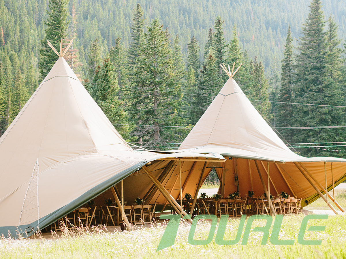Luxury Outdoor Glamping Tipi Tents For Wedding