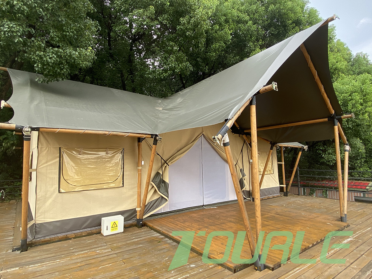 M8-T Velika drvena konstrukcija vanjski safari šator luksuzna hotelska kuća