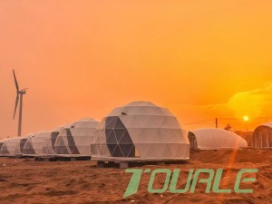 Waterproof and flame -retardant DOME TENT is suitable for various environments such as desert and mountains