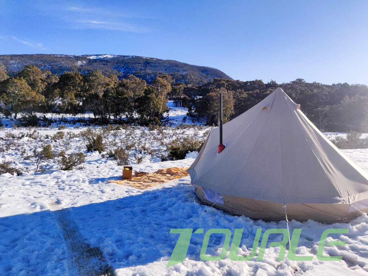 The Magic of Winter Camping with a Bell Tent
