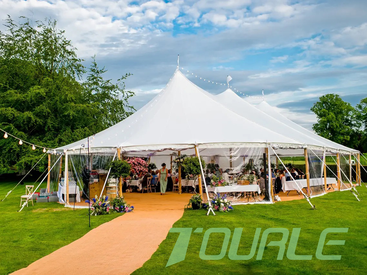 Celebrating Love Underneath the Stars: The Pole Wedding Tent Experience