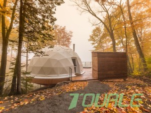 Фабричка цена Шумоизолирани купола шатори Зимски хотел Dome House Геодезик иглу шатор