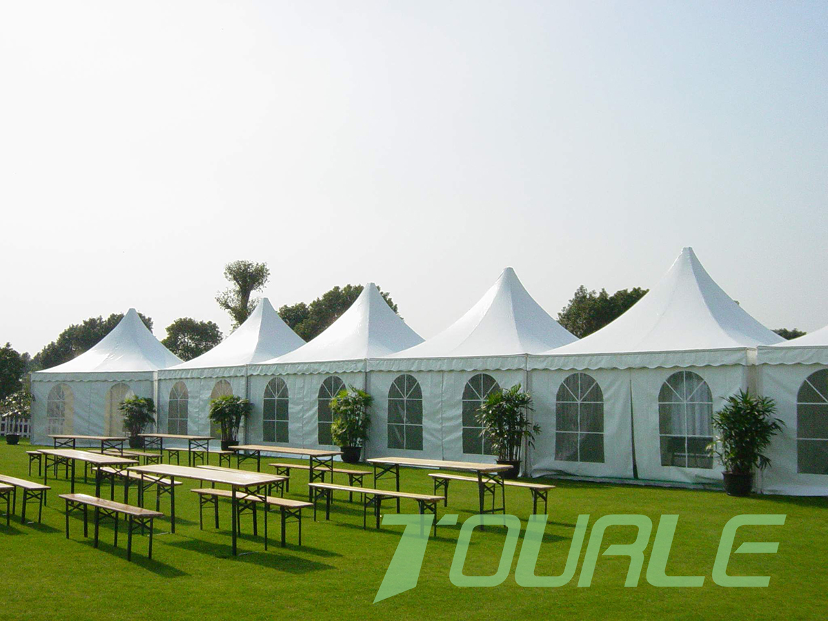 Выставка Sun-Proof ПВХ ткань на открытом воздухе событие алюминиевая рама пагода палатка для продажи