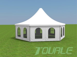 Външни алуминиеви и PVC многостранни шатри, използвани за шатри за събития
