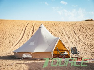 Hot Sale katoenen canvas glamping tent 3M-7M geschikt voor woestijn