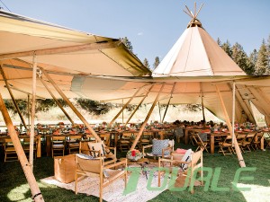 Pabrik OEM Customized Wedding Tenda Waterproof Oxford Cover Party Event Tipi Transparent Restaurant Tenda