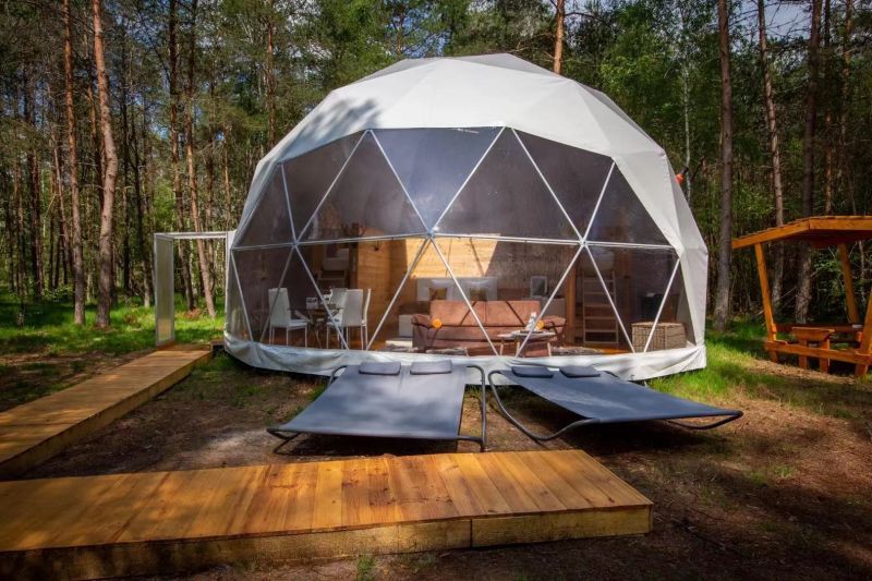 9m PVC dome tent in Canada